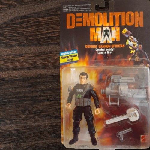 Mattel 1993 Demolition Man Combat Canon Spartan 5 Inch Action Figure