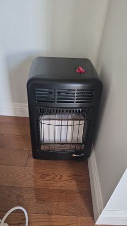 Portable propane heater type cabinet brand Mr. Heater, model MH18CH