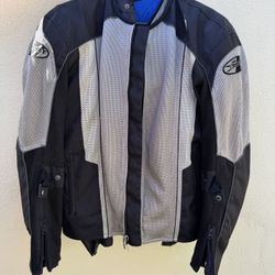 Men’s XL Joe Rocket Motorcycle Jacket – 3-Piece System w/ Armor & Cooling Vest