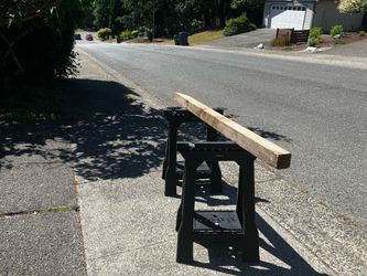 Saw Horses Folding Plastic Light Weight Lumber Holder Construction House Repair