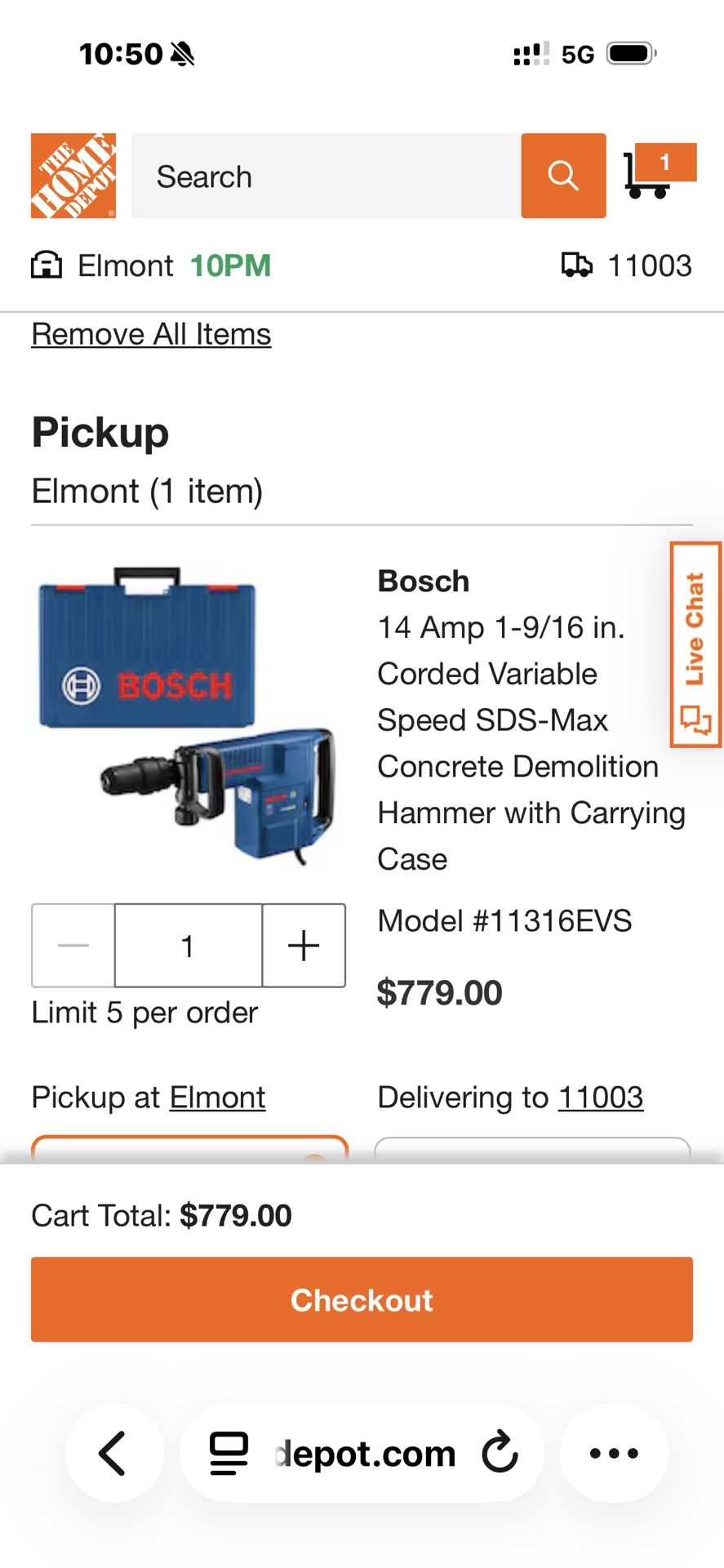 Cement, Chipping Gun