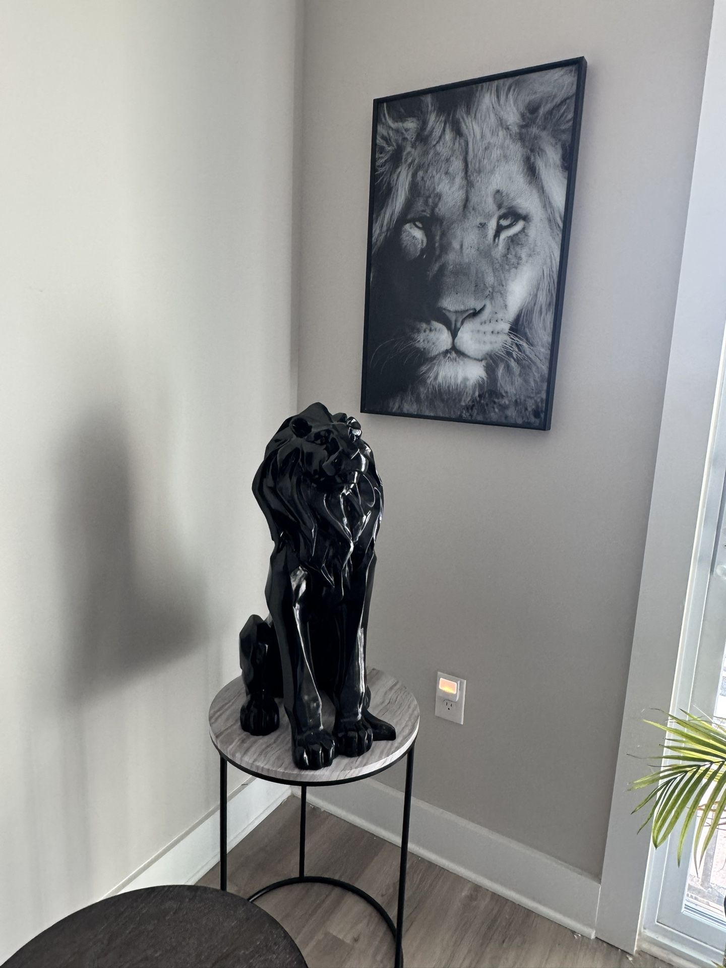 Glazed Lion Sculpture