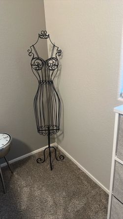 Vintage metal mannequin dress for