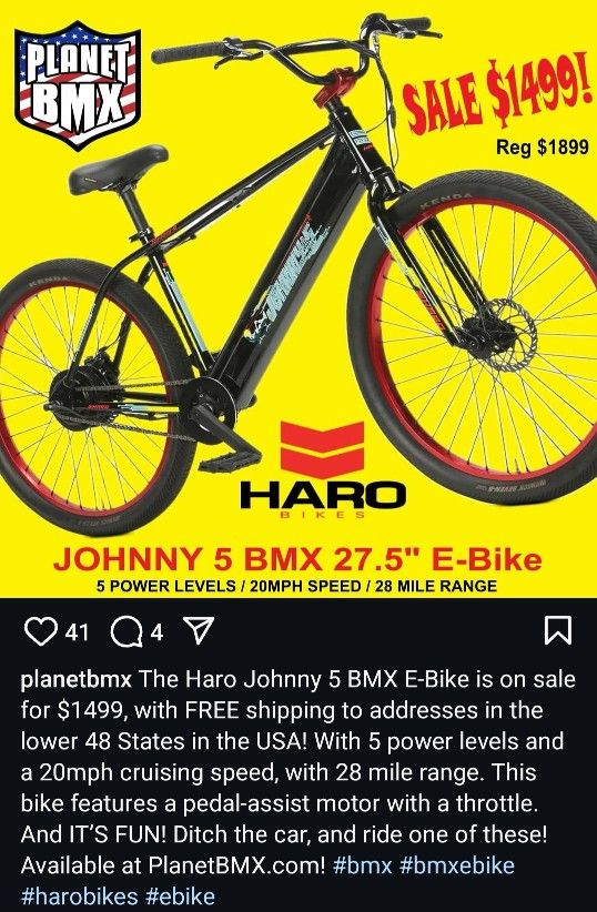 Johnny 5 Hard E-bike