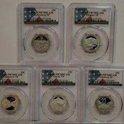 2011 S Clad National Parks Quarter Set PCGS PR70DCAM
