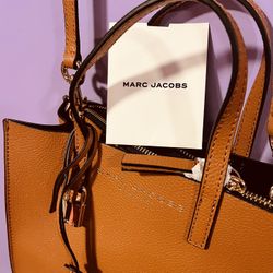 Marc Jacobs Mini Grind Coated Leather Tote