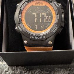 Invicta Men’s Racing Digital 52mm Blk/Org