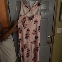Pink Flower Dress 