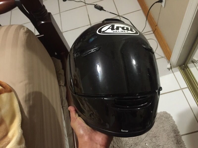 Arai vector motorcycle helmet with tinted visor