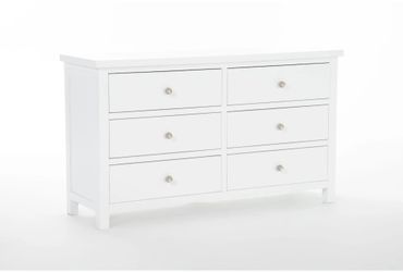 White Dresser 6 Drawers