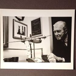 Jimmy Stewart James Airplane Model Movie Actor Portrait 8x10 Glossy Black and White Vintage Photo Picture Collectible