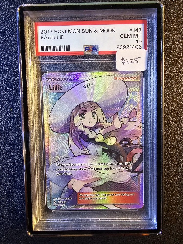 PSA Lillie Full Art Sun & Moon Pokemon Card Slab for Sale in Huntington  Beach, CA - OfferUp