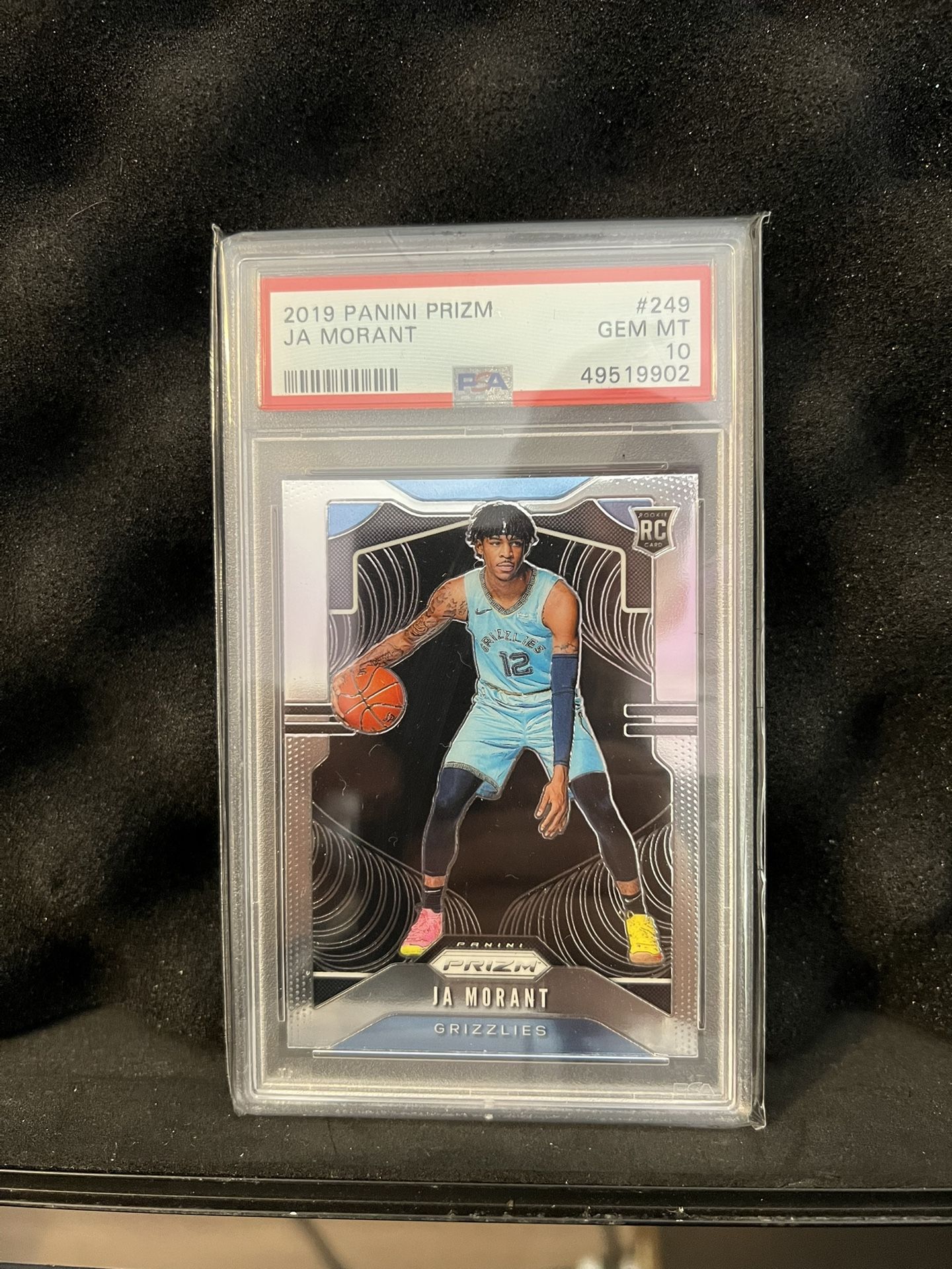 2019 Panini Prizm Ja Morant Rookie Card RC #249 Graded PSA 10 GEM MT 2019 Panini Prizm Ja Morant Rookie Card RC #249 Graded PSA 10 GEM MT