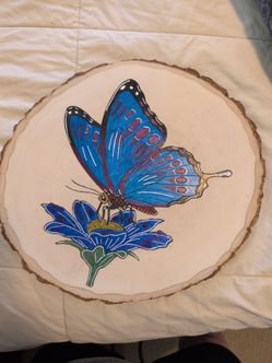 Butterfly wood art