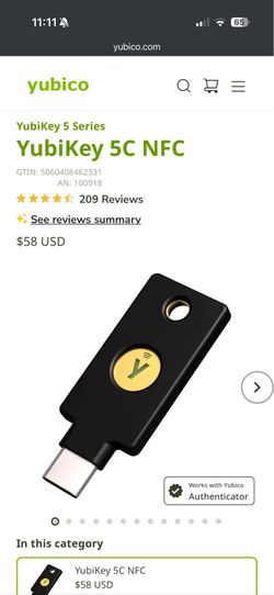 YubiKey secure login