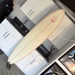 7’6” Egg Shaped Surfboard by Blue w/ Dakine Leash