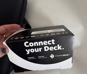 Valve Steam Deck 256GB Handheld System Black USB-C w/ Case + NEw Steam deck dock