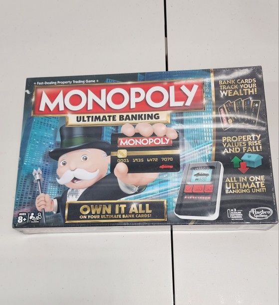Monopoly Electronic Banking Board Game Hasbro New
