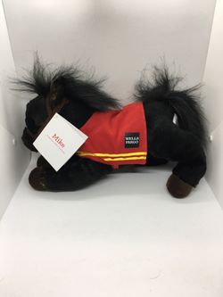2016 Wells Fargo Black Mike Legendary Pony Plush Doll NWT