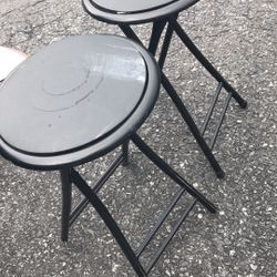 24”h 2 Folding barstools