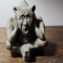 Vintage Small Gargoyle Troll Highly Detailed Statue 