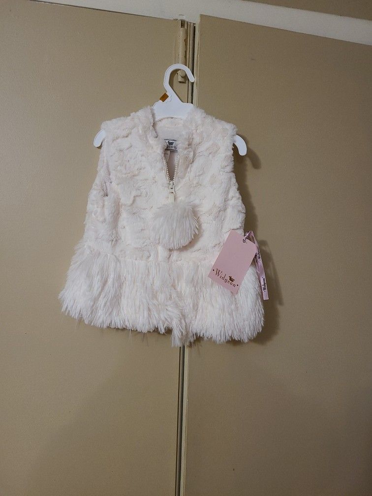 Widgeon Brand New Size 3t Faux Fur Vest