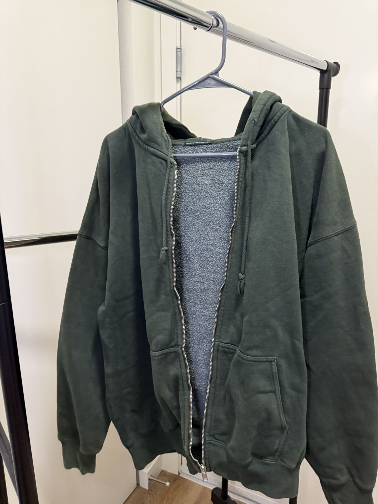Brandy Melville hoodie green