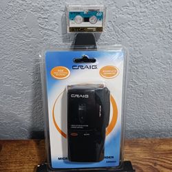 Vintage Craig CR8003 Micro Cassette Recorder – New in Original Packaging​