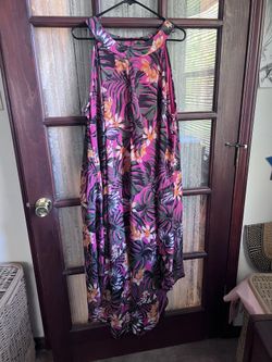 Dress, Long And Loose Caftan Style