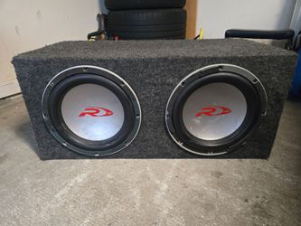 2 12" Alpine Type R Speaker Box