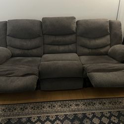 Ashley’s 3 Seater Recliner- Grey Colour- Excellent Condition