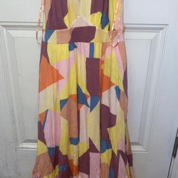 Yellow Art Dress 