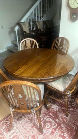 Solid oak table