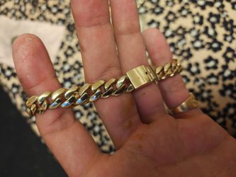 14k cuban link bracelet