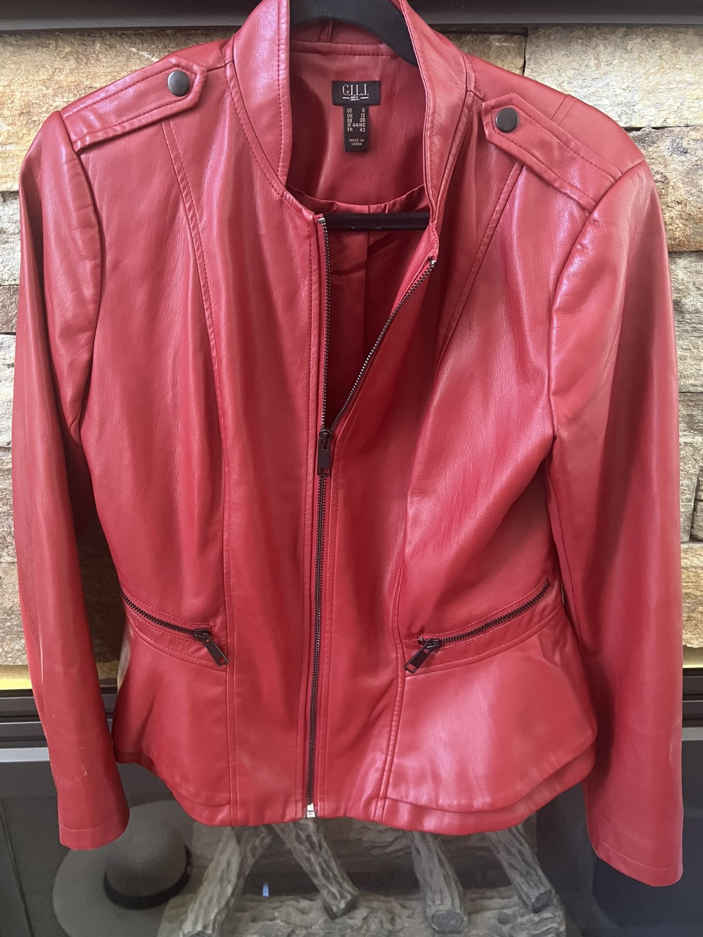 Women’s Jacket-Size 8-feels And Looks Like Leather-Washable
