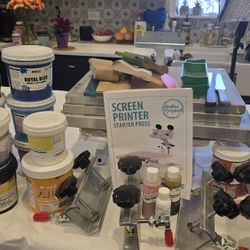 MANUAL SCREEN PRINTING SINGLE STATION TABLE TOP PRESS