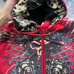 Red Vintage Zip Up
