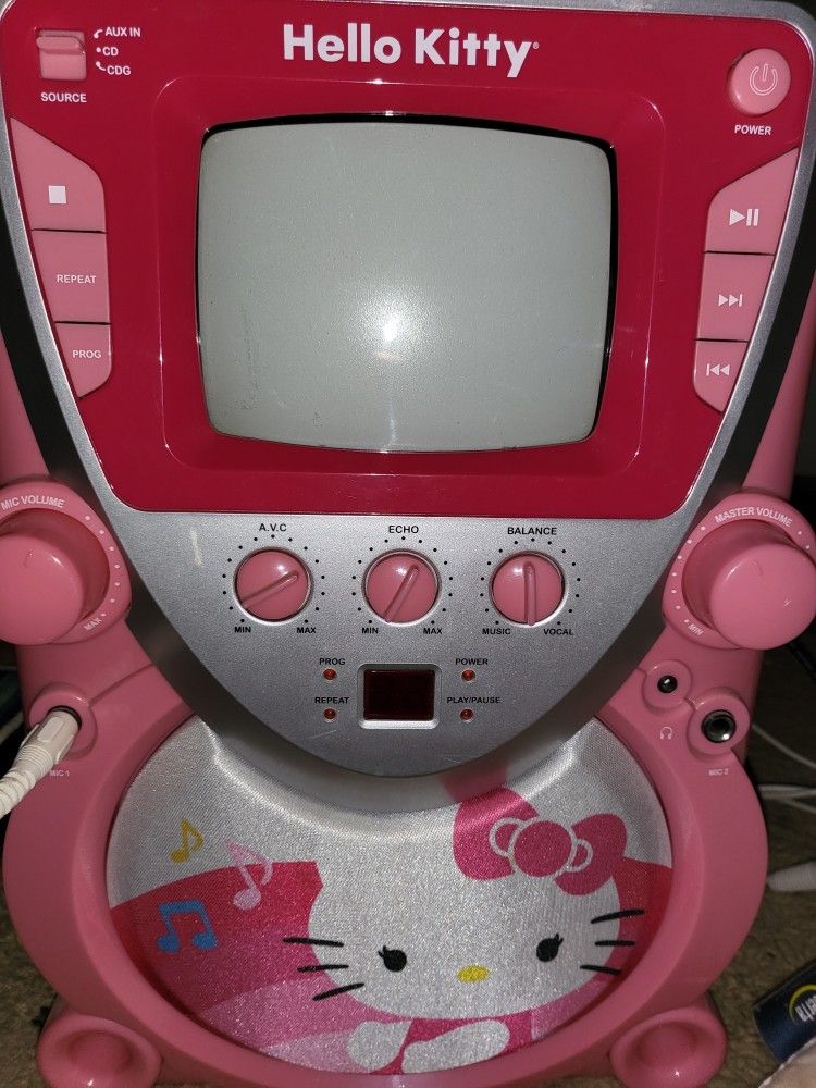 Hello Kitty Karaoke With Electronic Adapt & Cd