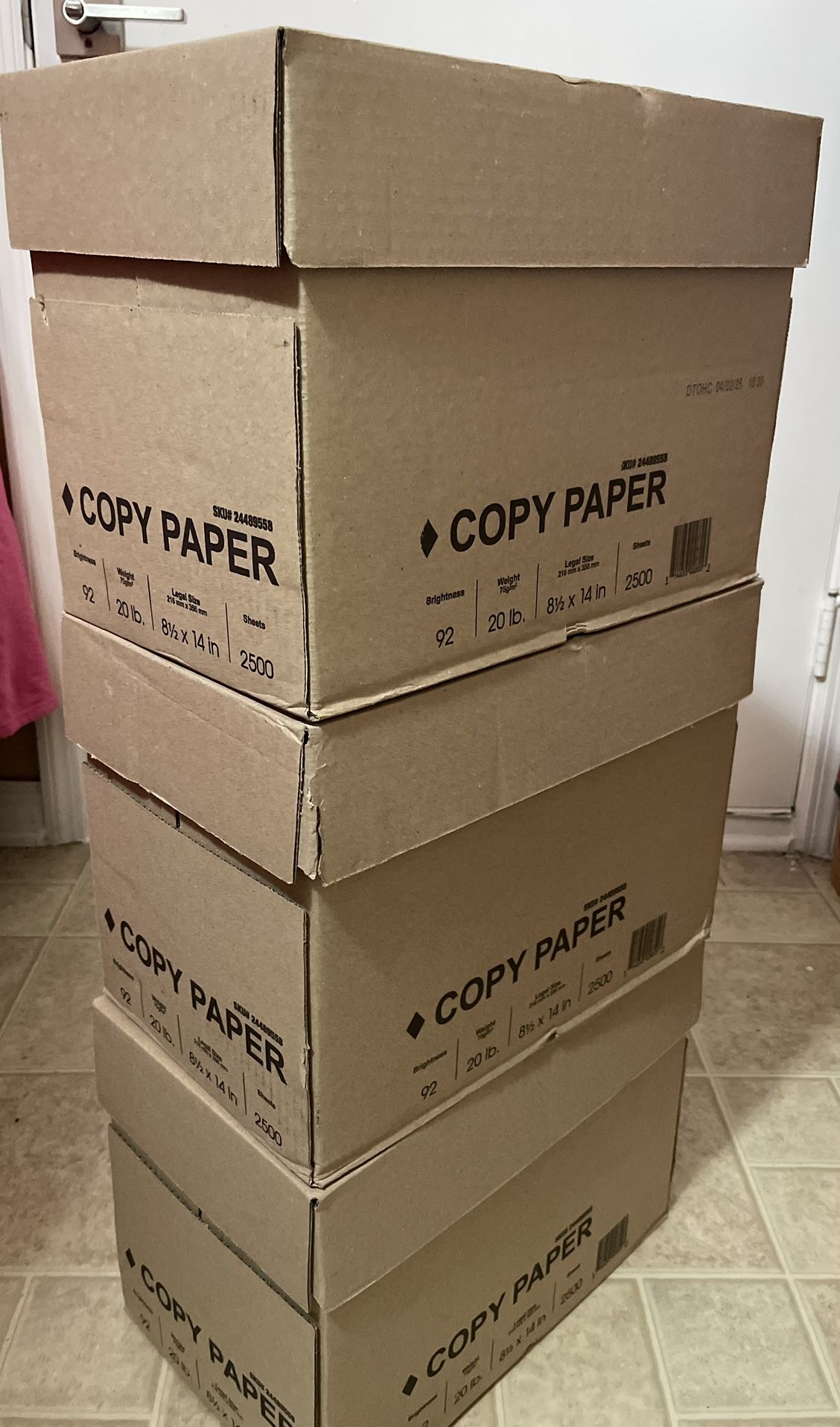 Printer Legal Paper 8.5x14 Inches 