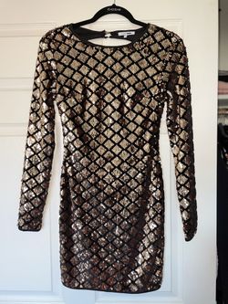 Black & Gold Fashion Nova Dress