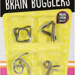 Brain Challenge Puzzles Box of 6 Packs $25