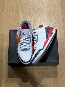 Jordan 3 Fire Red Mens Size 10.5