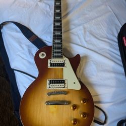 Les Paul Guitar And Amp