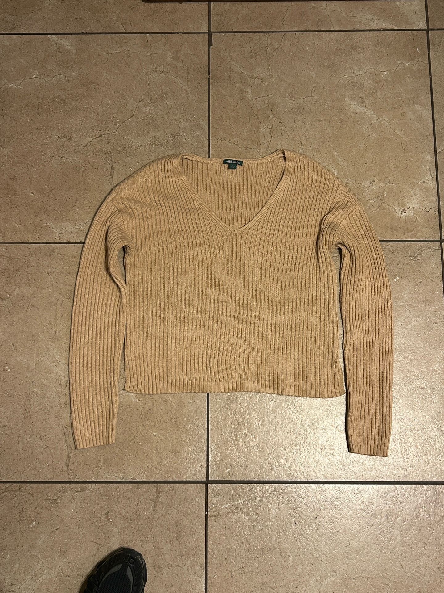Women Ribbed Sweater 