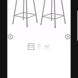 Heavy Duty Square Steel Stool Gray - Hampton Collection