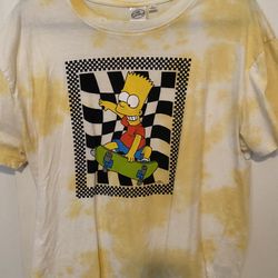 Tie Dye Yellow Bart Simpson T-Shirt