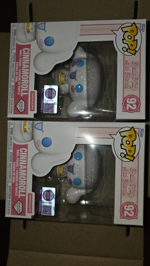 CINNAMONROLL. LIMIT IT DIAMOND EDITION. PURPLE STICKER THE PHONE FUNKO EXCLUSIVE.