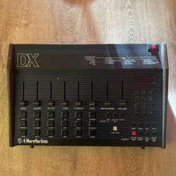 1982 Oberheim DX 6-Voice Drum Machine Blue with Wood Sides
