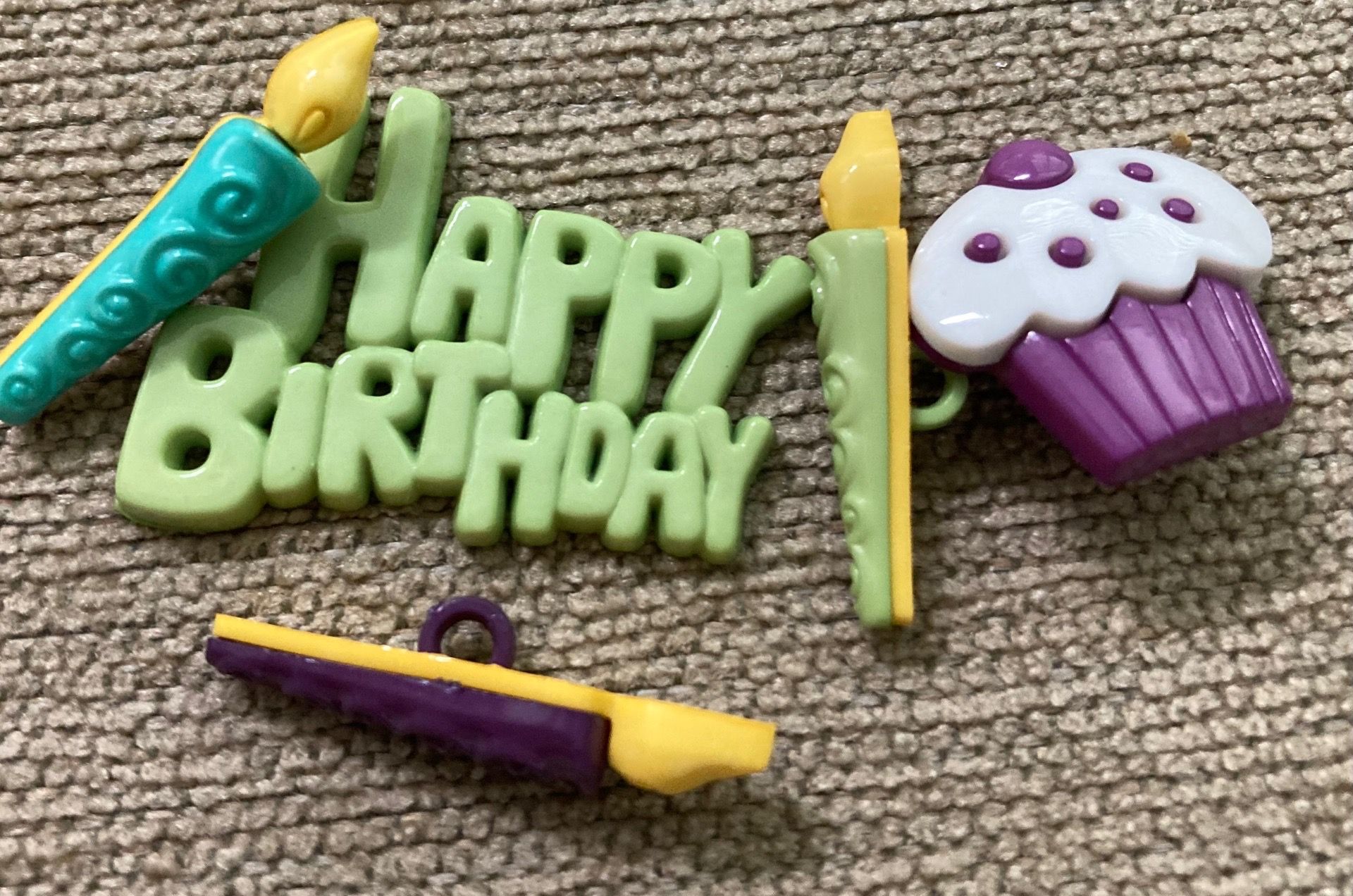 Birthday Buttons/Beads