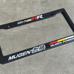 MUGEN HONDA LICENSE PLATE FRAME $10